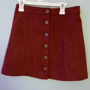 Rust Mini Skirt